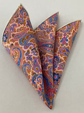 Modern Madder Macclesfield Printed Silk Pocket Square MMPP-103